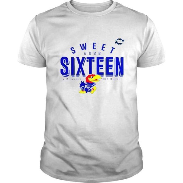 Kansas Jayhawks Sweet Sixteen 2022 NCAA Division I Mens basketball shirt