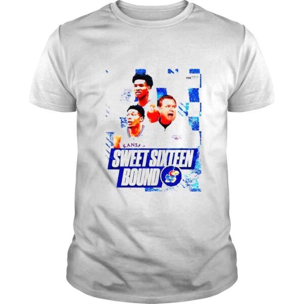 Kansas Jayhawks mens basketball March Madness Sweet Sixteen Bound poster shirt