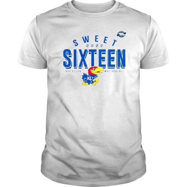 Kansas Jayhawks sweet 2022 sixteen NCAA division I mens basketball shirt