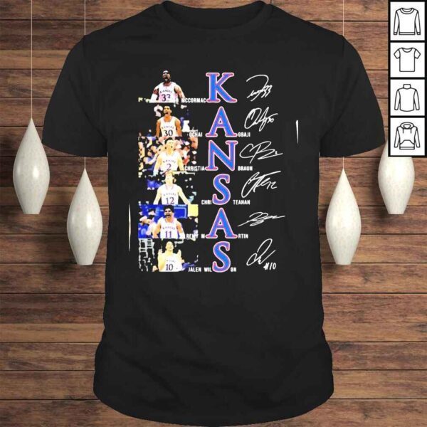 Kansas football signatures 2022 shirt