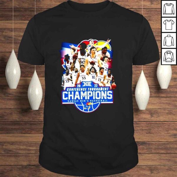 Kansaw Jayhawks 2022 Conference Tournaments Champions Kansas Mens Basketball shirt