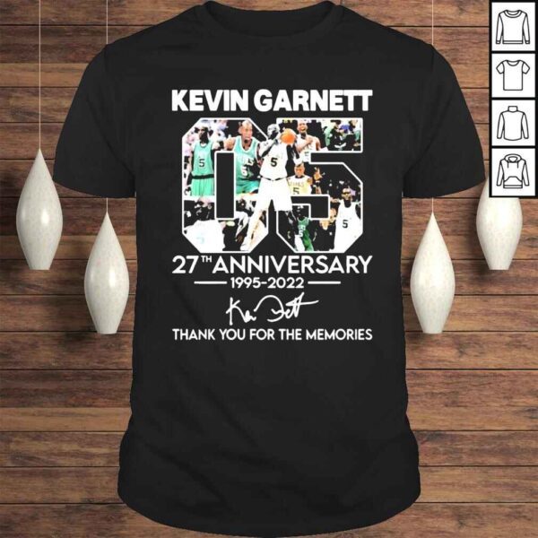 Kevin Garnett 27th Anniversary Thank You For The Memories Shirt