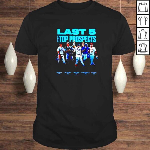 Last 5 top prospects MLB shirt