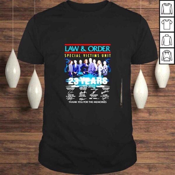 Law & Order special victims unit 23 years 19992022 thank you for the memories signatures shirt