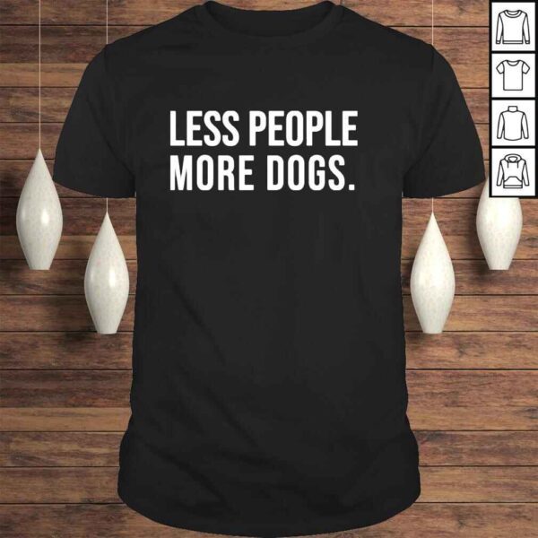 Less People More Dogs Baseball Chickie Shirt