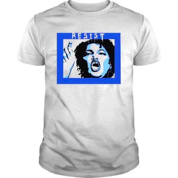 Liberal World Gear Company Shop Resist Stacey Abrams Shirt