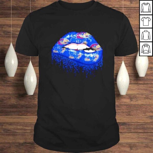 Lips Kansas Jayhawks Basketball Shirt