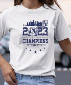 Los Angeles Dodgers 2023 NL Division Champions Skyline TShirt