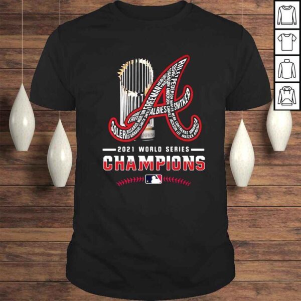 MLB Atlanta Braves Football cup 2021 world series champions shirt