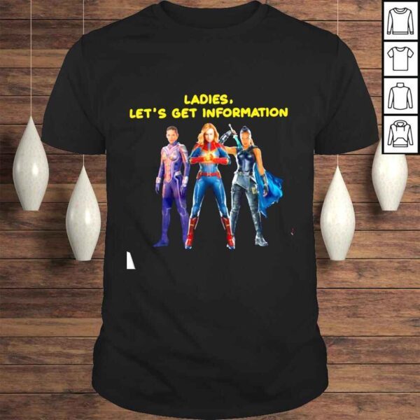 Marvel l adies lets get information shirt