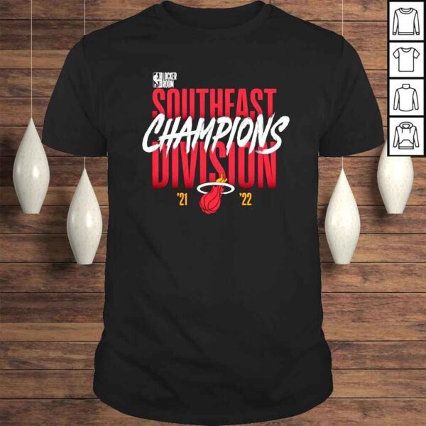 Miami Heat 2022 Southeast Division Champions Locker Room Tshirt