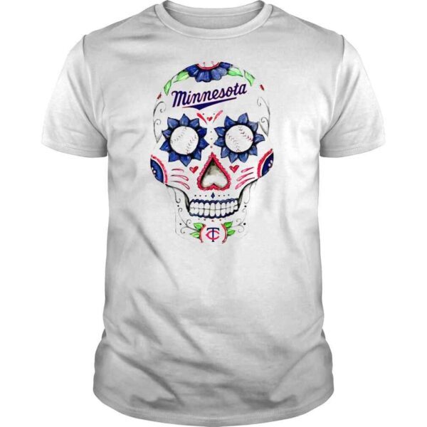 Minnesota Twins Tiny Infant Sugar Skull Tshirt