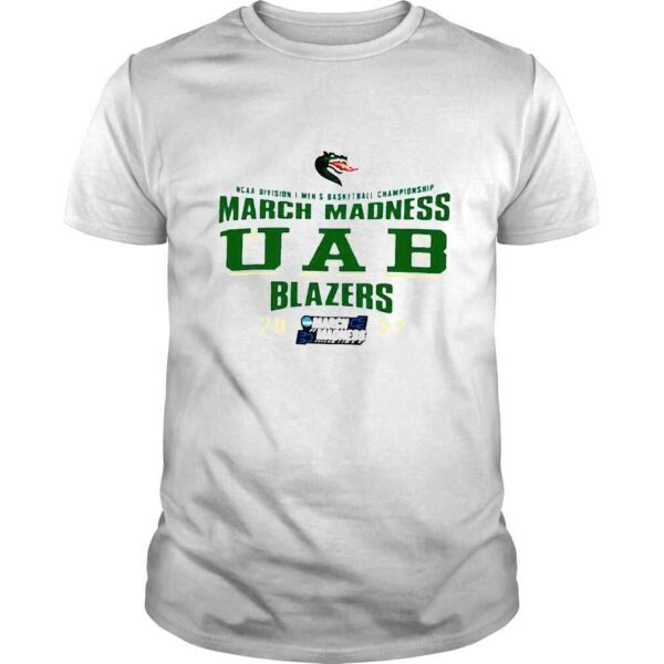 NCAA Division I Mens Basketball Championship March Madness UAB Blazers shirt