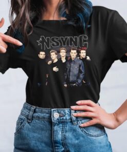 NSYNC Boy Band Stark Group Shot TShirt