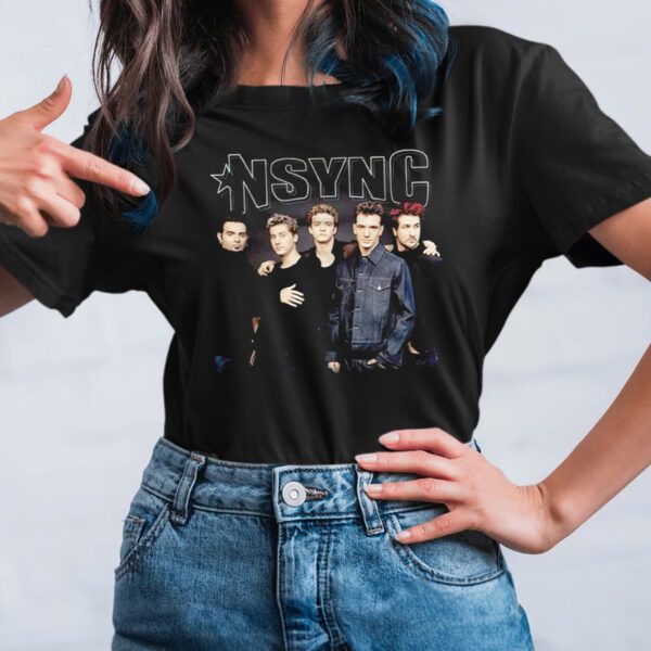 NSYNC Boy Band Stark Group Shot TShirt