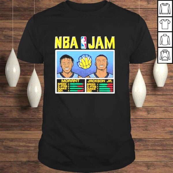 Nba Jam Grizzlies Morant And Jackson new 2022 Shirt