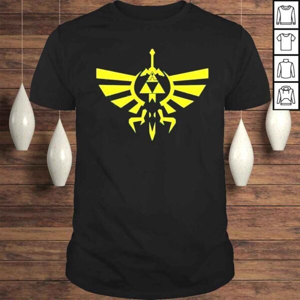 New Legend Of Zelda Triforce Famous Game Logo Men’s Black Shirt