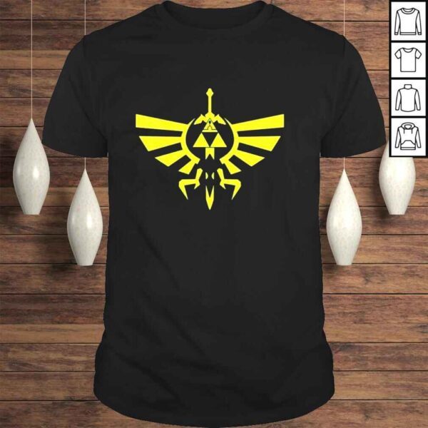 New Legend Of Zelda Triforce Famous Game Logo Men’s Black T Shirt