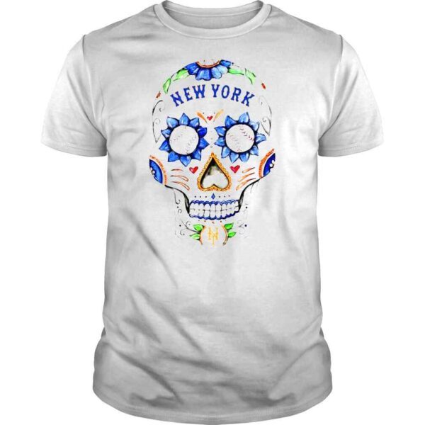 New York Mets Tiny Infant Sugar Skull Tshirt