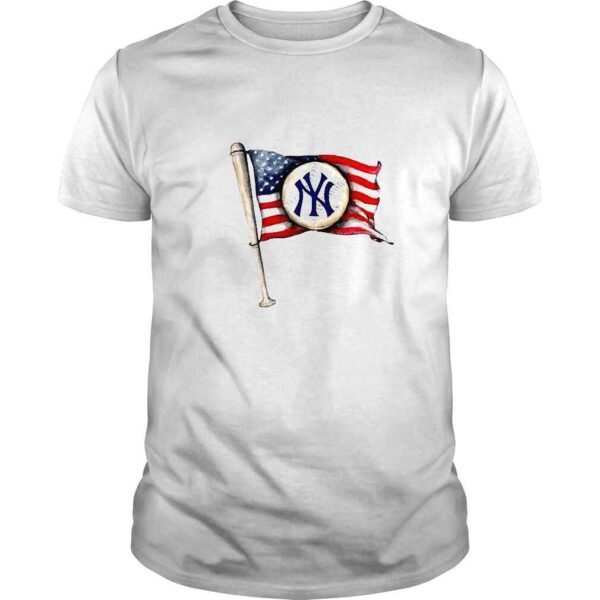 New York Yankees Baseball American Flag TShirt