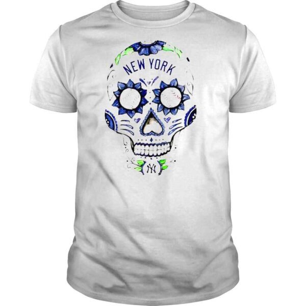 New York Yankees Tiny Infant Sugar Skull Tshirt