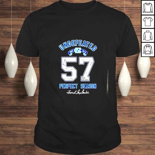 North Carolina Tar Heels undefeated 57 perfect season shirt