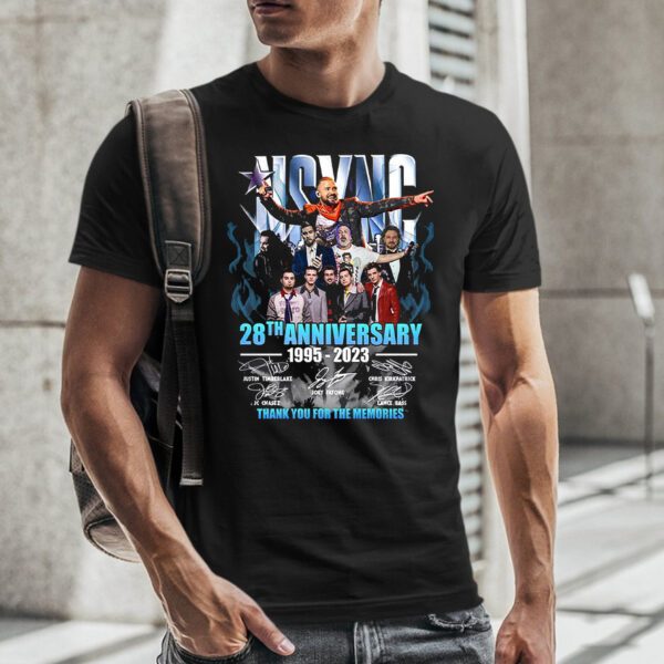 Nsync 28th Anniversary 1995 2023 Memories TShirt