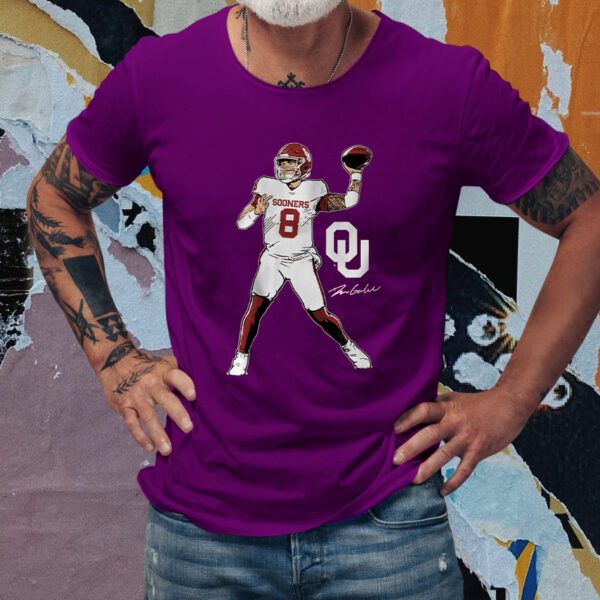 Oklahoma Football's Dillon Gabriel with this stylish Superstar Pose T-shirts