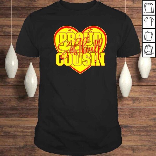 Proud Softball Cousin Family Matching Tee Shirt