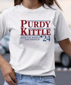 Purdy kittle over the middle 24 for America Tshirt