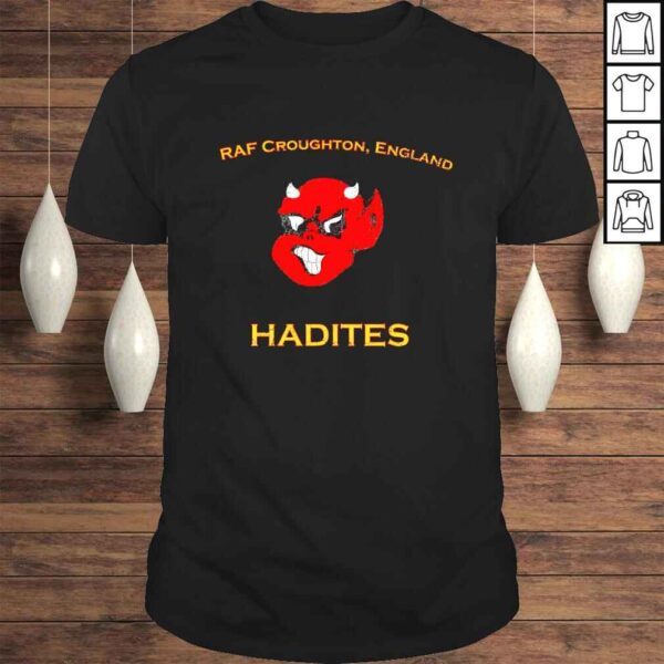 Raf Croughton England Hadites retro logo shirt