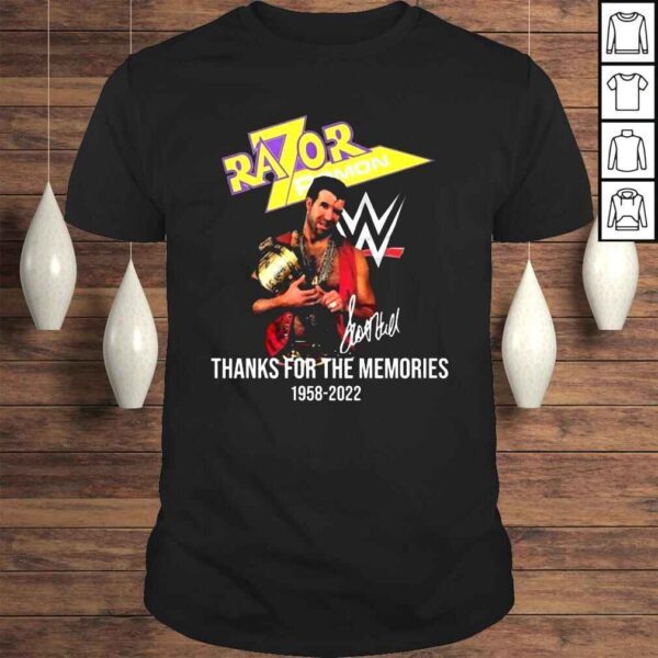 Razor Ramon 19582022 Signatures Thanks For The Memories Shirt