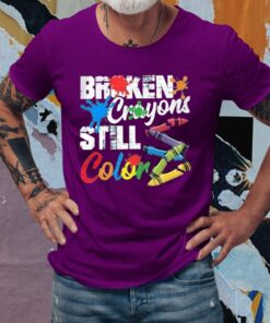 Retro Broken Crayons Still Color T-Shirts