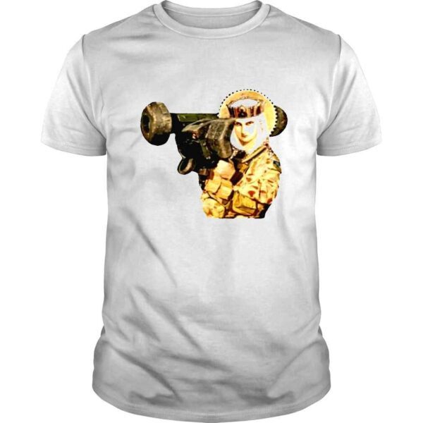 Saint Javelot soldier with bazooka support Ukraine shirt