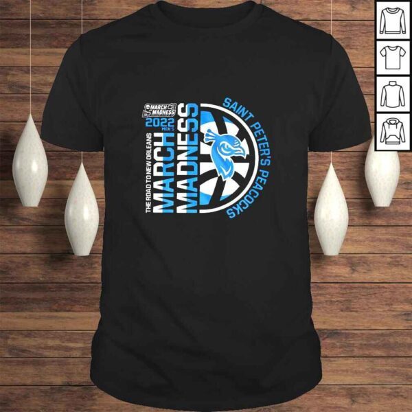 Saint Peters Peacocks 2022 Men’s NCAA The Road To New Orleans March Madness TShirt