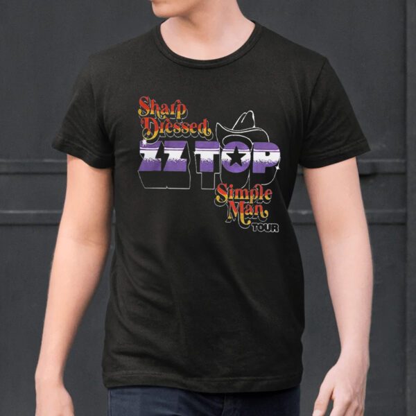 Sharp Dressed ZZ Top Simple Man Tour Shirt