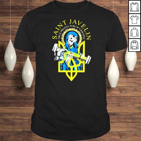 Skeleton Saint Javelin true protecor of Ukraine shirt