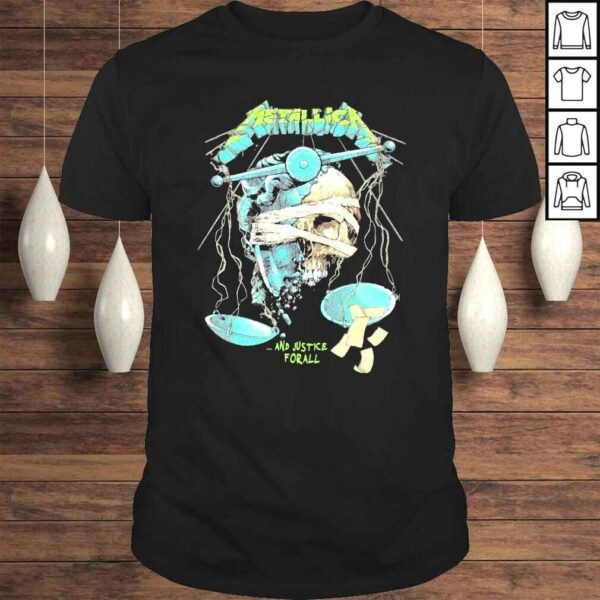 Skull Metallica and justice For all shirt