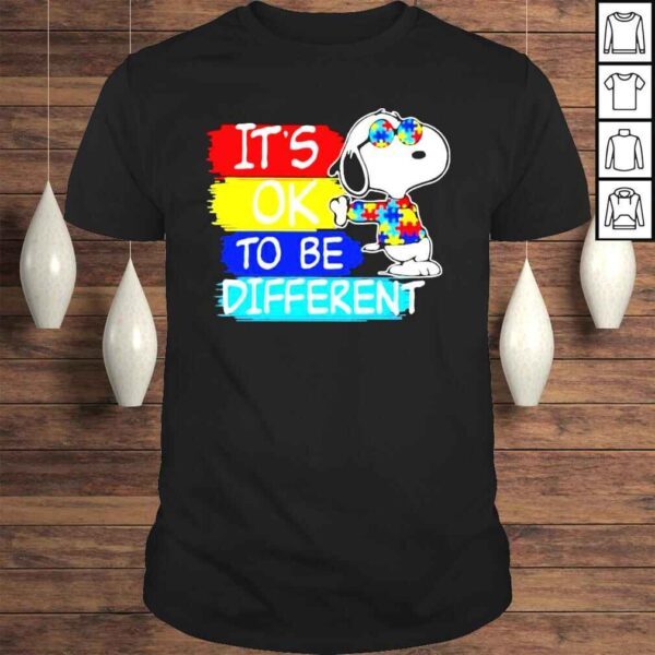 Snoopy Autism Its ok to be different shirt