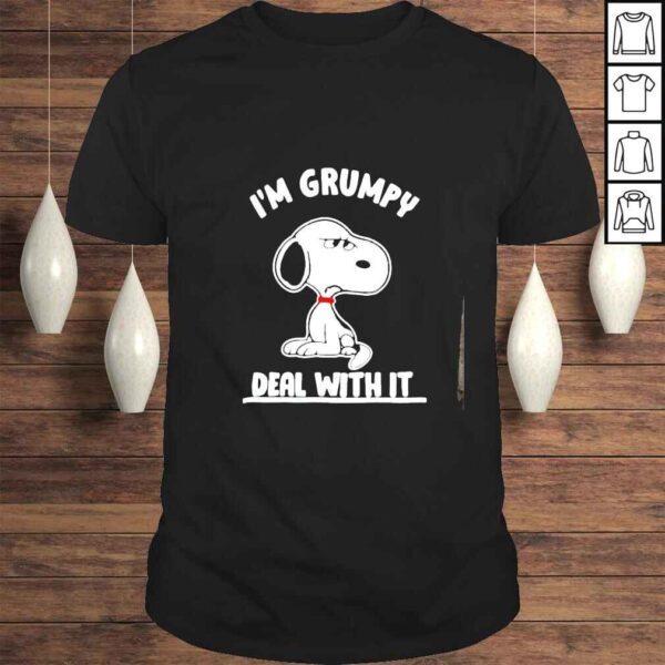 Snoopy I’m grumpy deal with it shirt