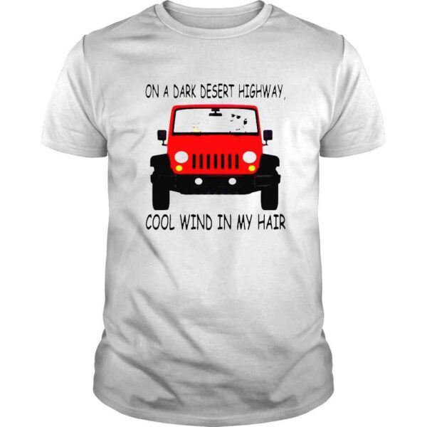 Snoopy On a drak desert highway cool wind in my hair shirt