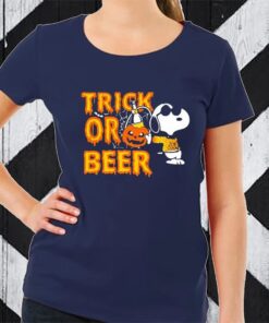 Snoopy Trick Or Beer Halloween TShirt