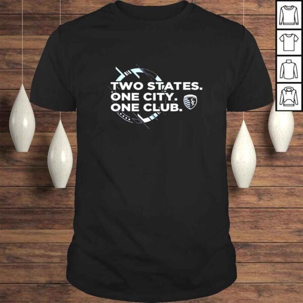 Sporting Kansas City two states one city one club shirt