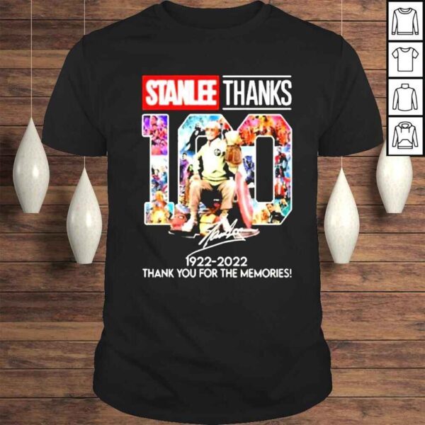 Stan Lee Thanks 100 Years 19222022 Signatures Thank You For The Memories New Shirt