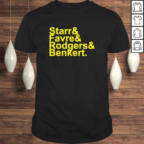 Starr and Favre and Rodgers and Benkert Tshirt