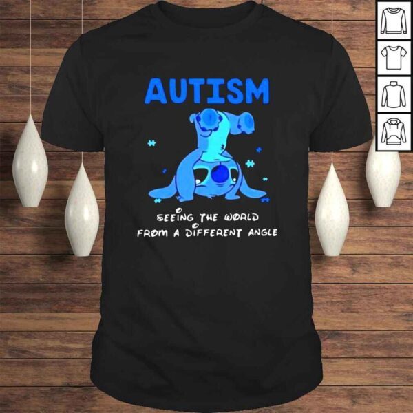 Stitch Autism seeing the world from a different angle shirt