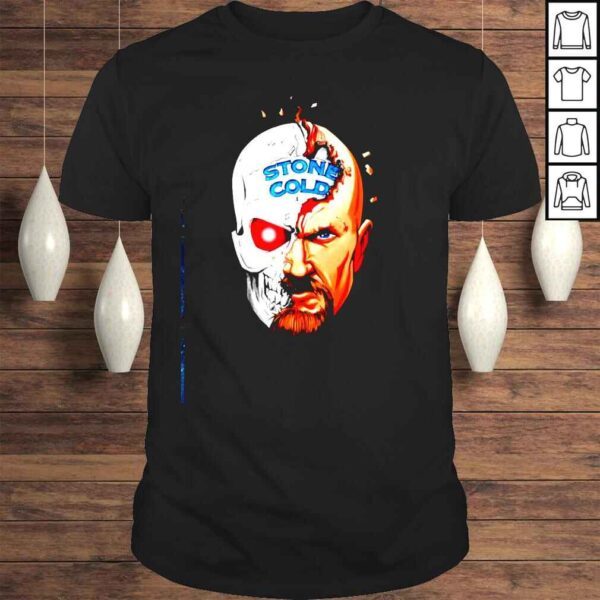 Stone Cold Steve Austin Half Skull Tshirt