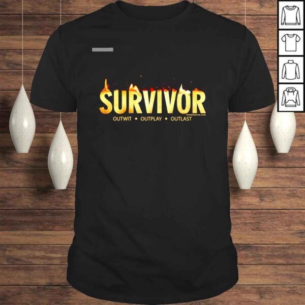 Survivor outwit outplay outlast flame logo shirt