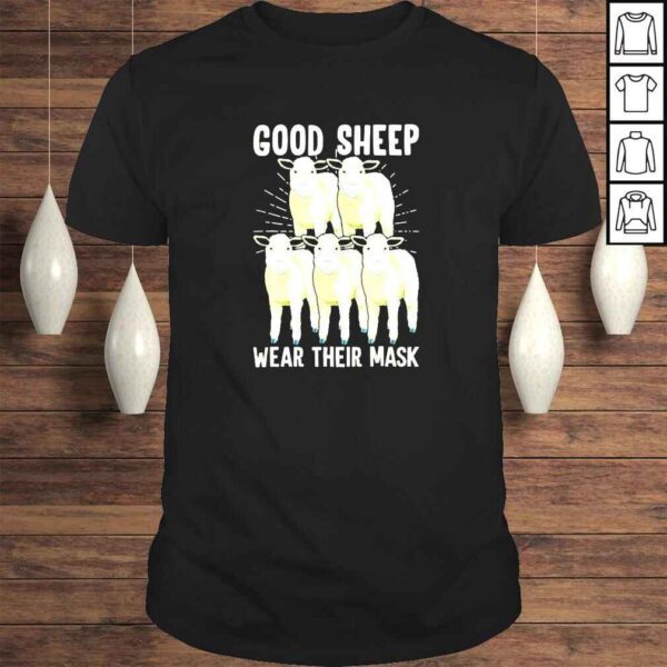 Sweet Sheep Good Sheep Wear Their Mask Animals TShirt