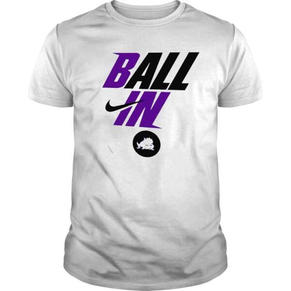 TCU Horned Nike Ball In shirt